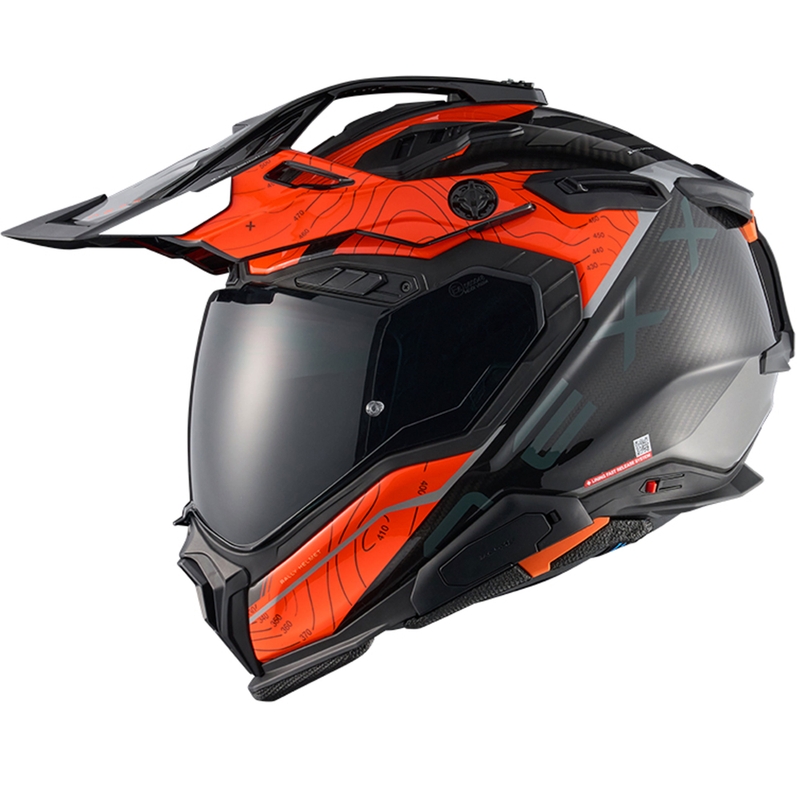 Enduro prilba na motorku Nexx X.WED3 Furka oranžovo-šedá