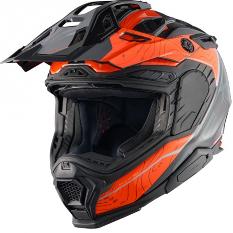 Enduro prilba na motorku Nexx X.WED3 Furka oranžovo-šedá