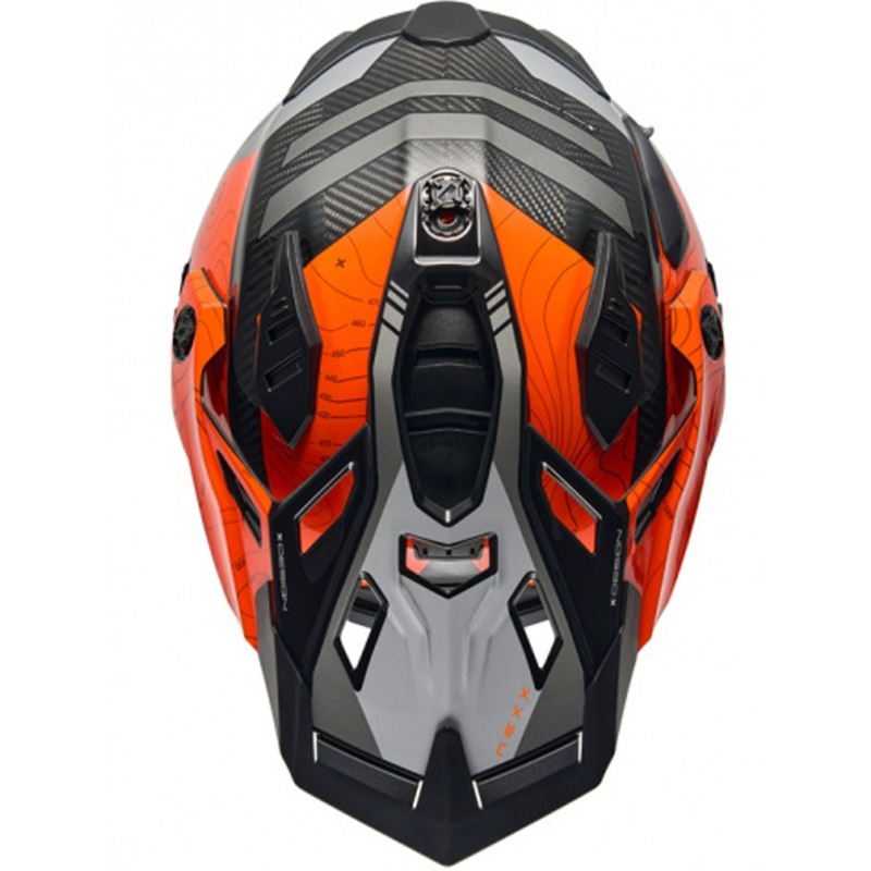 Enduro prilba na motorku Nexx X.WED3 Furka oranžovo-šedá
