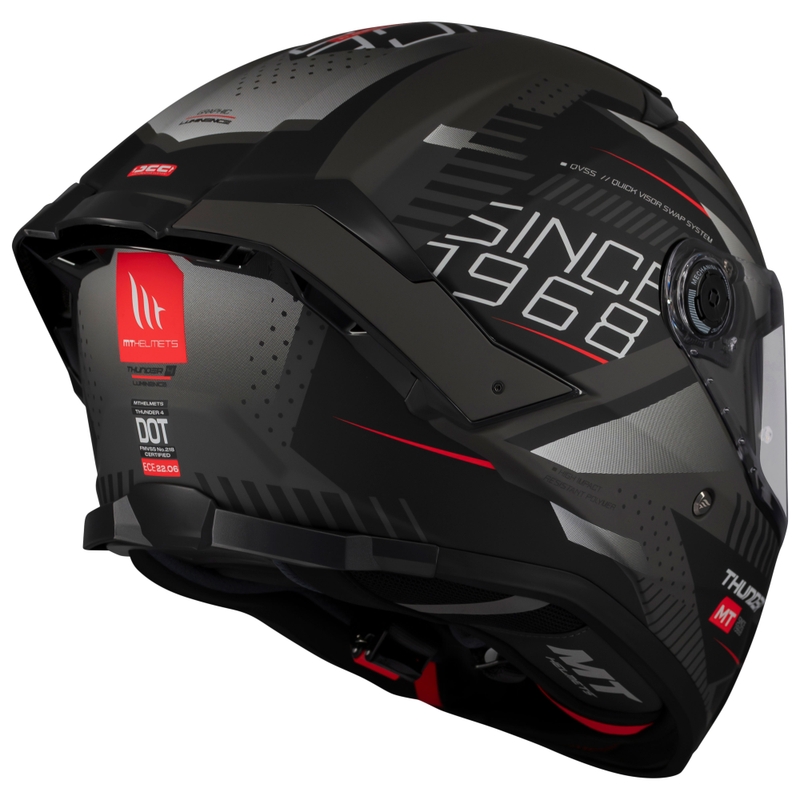 Integrálna helma na motorku MT Thunder 4 SV Luminence matná čierna