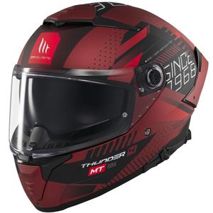 Integrálna helma na motorku MT Thunder 4 SV Luminencia matná červená