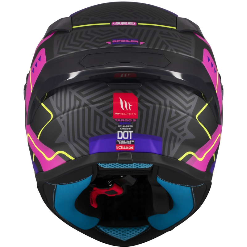 Integrálna helma na motorku MT Targo S Brik matná čierno-ružová