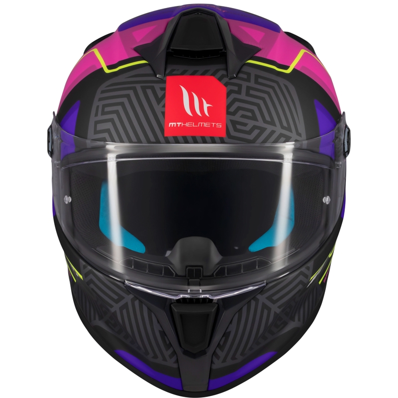 Integrálna helma na motorku MT Targo S Brik matná čierno-ružová