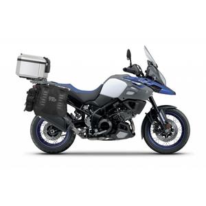 Kompletná sada sedlových brašní SHAD TERRA TR40 adventure a hliníkového kufra SHAD TERRA 37L vrátane montážnej sady SHAD SUZUKI DL 650 V-Strom