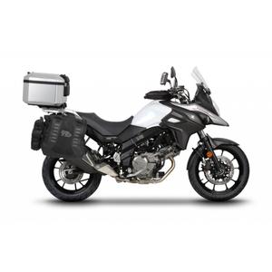 Kompletná sada sedlových brašní SHAD TERRA TR40 adventure a hliníkového kufra SHAD TERRA 55L vrátane montážnej sady SHAD SUZUKI DL 650 V-Strom