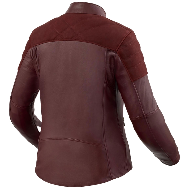 Dámska kožená bunda na motorku Revit London aubergine