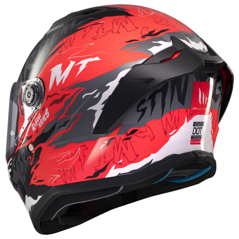 Integrálna helma na motorku MT Stinger 2 Ardent čierno-červená