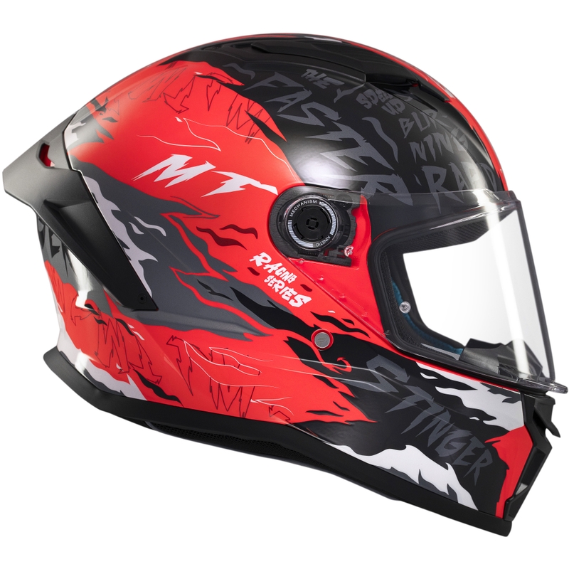 Integrálna helma na motorku MT Stinger 2 Ardent čierno-červená