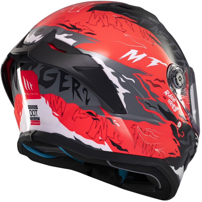 Integrálna helma na motorku MT Stinger 2 Ardent čierno-červená