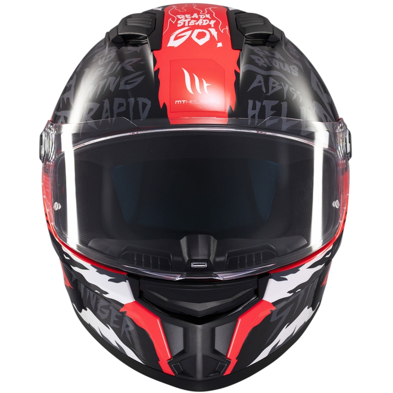 Integrálna helma na motorku MT Stinger 2 Ardent čierno-červená