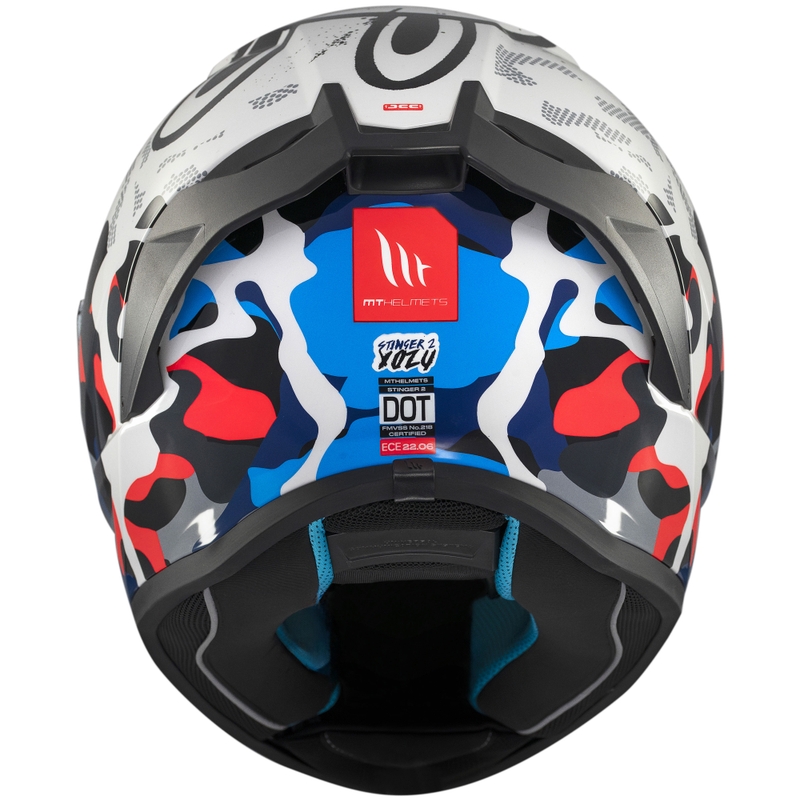 Integrálna helma na motorku MT Stinger 2 Yozu bielo-modrá