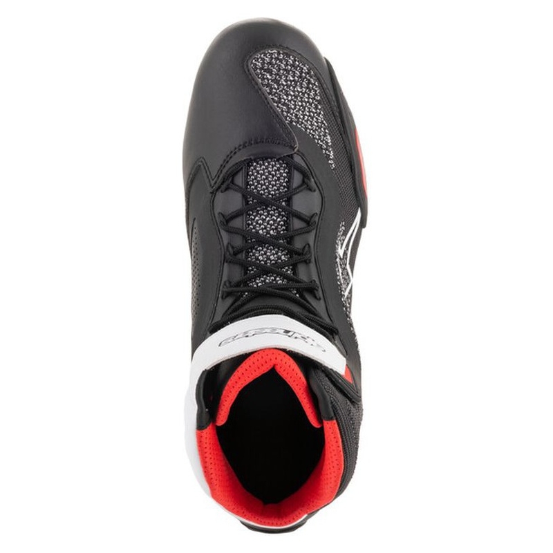 Topánky na motorku Alpinestars Faster 3 Rideknit čierno-bielo-červené