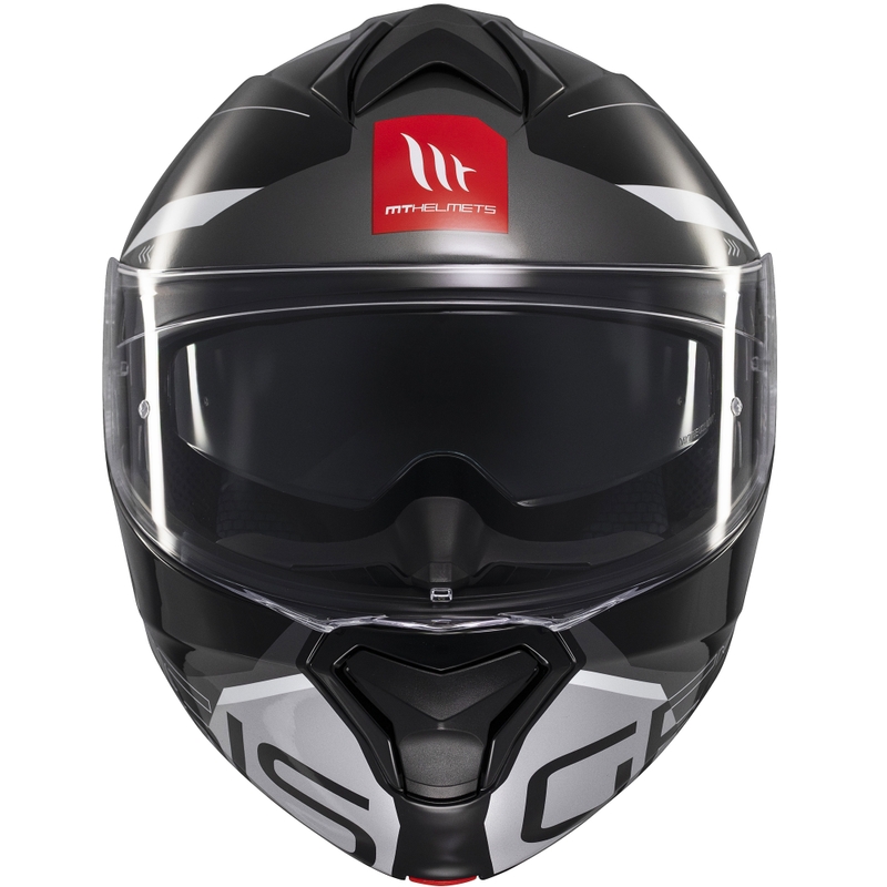 Vyklápacia prilba na motorku MT Genesis SV Atempo čierno-šedá