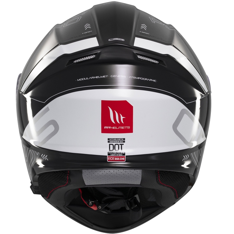 Vyklápacia prilba na motorku MT Genesis SV Atempo čierno-šedá