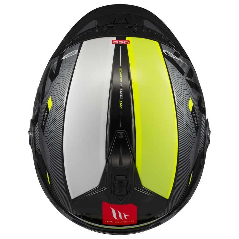 Otvorená prilba na motorku MT Cosmo SV Silence čierno-fluo žltá
