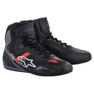 Topánky na motorku Alpinestars Faster 3 Rideknit čierno-šedo-červené