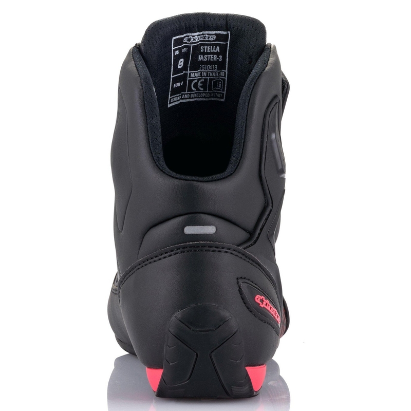 Dámske topánky na motorku Alpinestars Stella Faster 3 čierno-strieborno-ružové