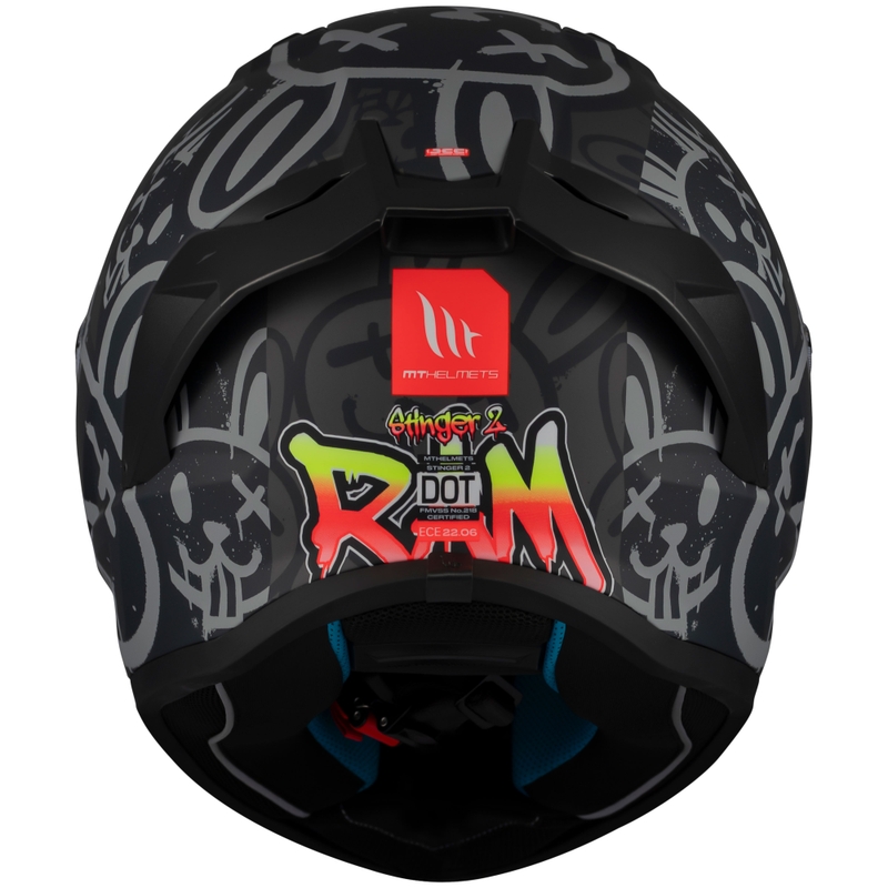 Integrálna prilba na motorku MT Stinger 2 RAM F1 čierno-šedá