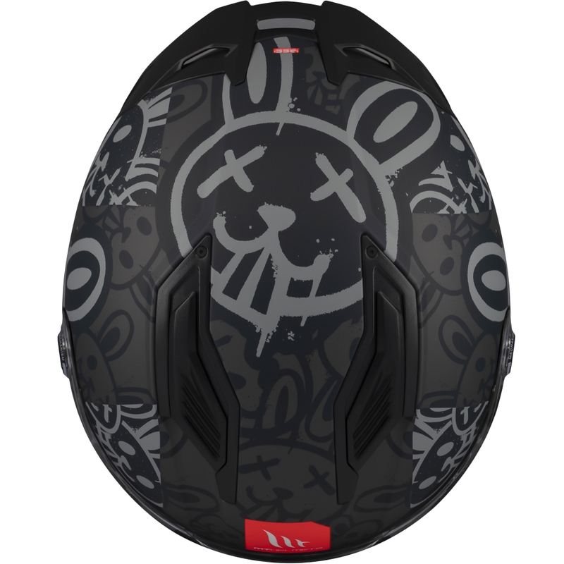 Integrálna prilba na motorku MT Stinger 2 RAM F1 čierno-šedá