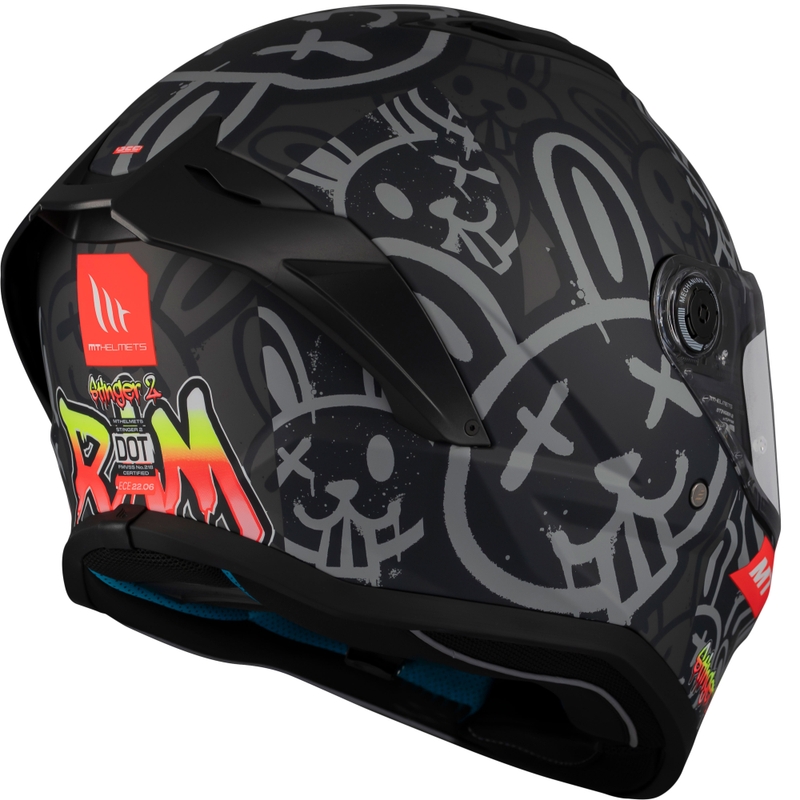 Integrálna prilba na motorku MT Stinger 2 RAM F1 čierno-šedá