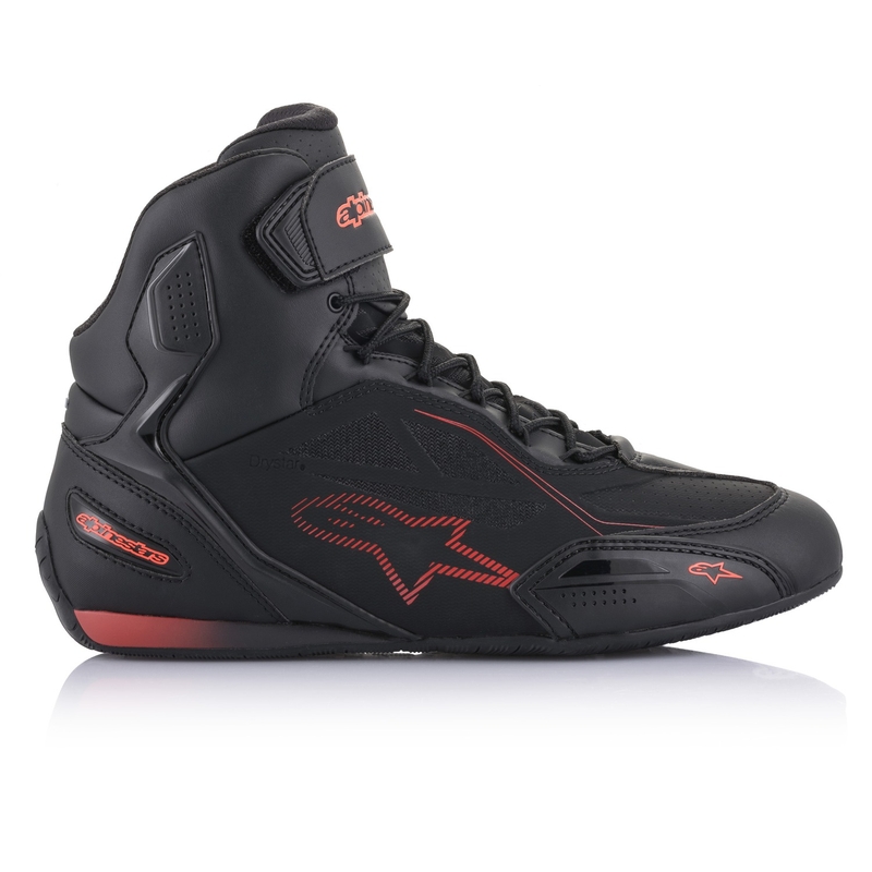 Topánky na motorku Alpinestars Faster 3 Drystar čierno-fluo červené