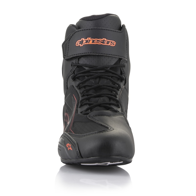 Topánky na motorku Alpinestars Faster 3 Drystar čierno-fluo červené