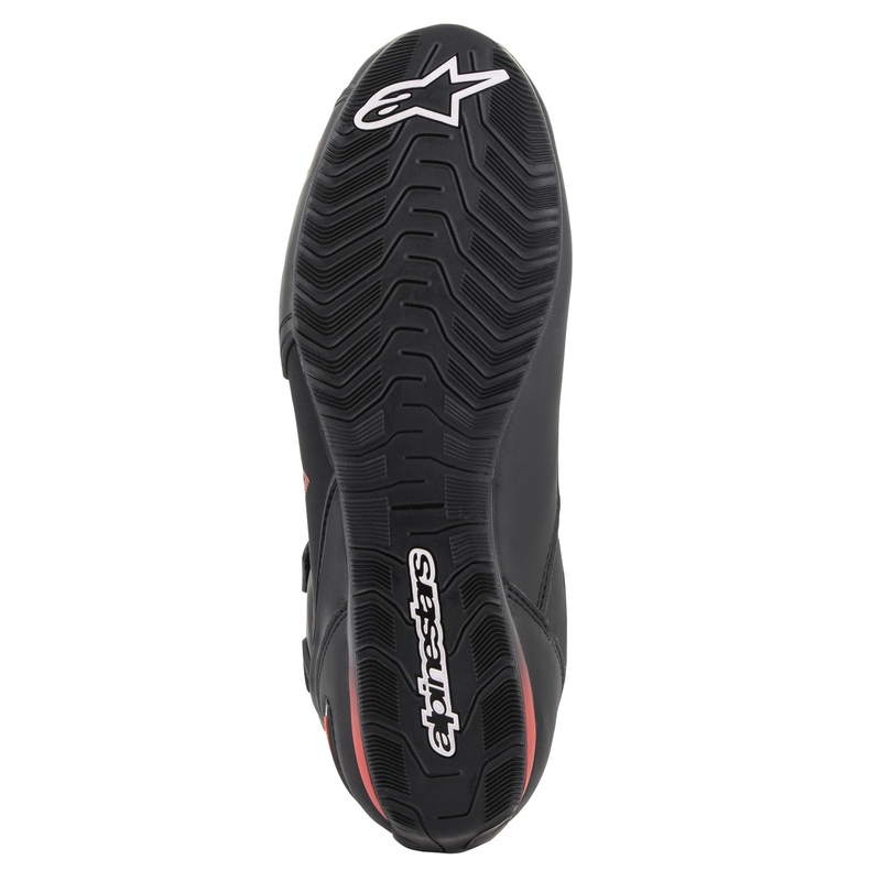 Topánky na motorku Alpinestars Faster 3 Drystar čierno-fluo červené