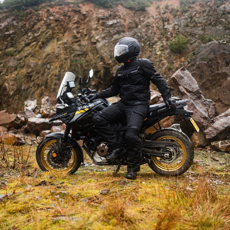 Bunda na motorku Oxford Advanced Rockland Dry2Dry čierna