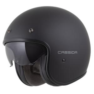 Otvorená helma na motorku Cassida Oxygen 2.0 Solid matná čierno-tmavo šedá