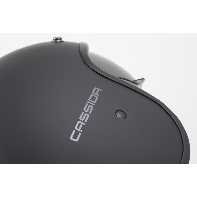 Otvorená helma na motorku Cassida Oxygen 2.0 Solid matná čierno-tmavo šedá