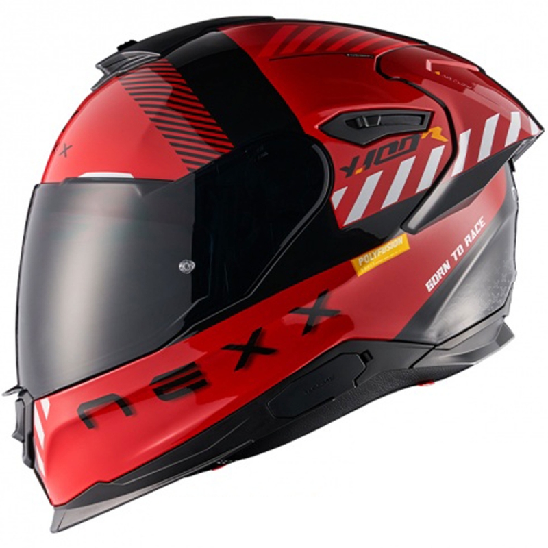 Integrálna prilba na motorku NEXX Y.100R Fade červeno-čierna