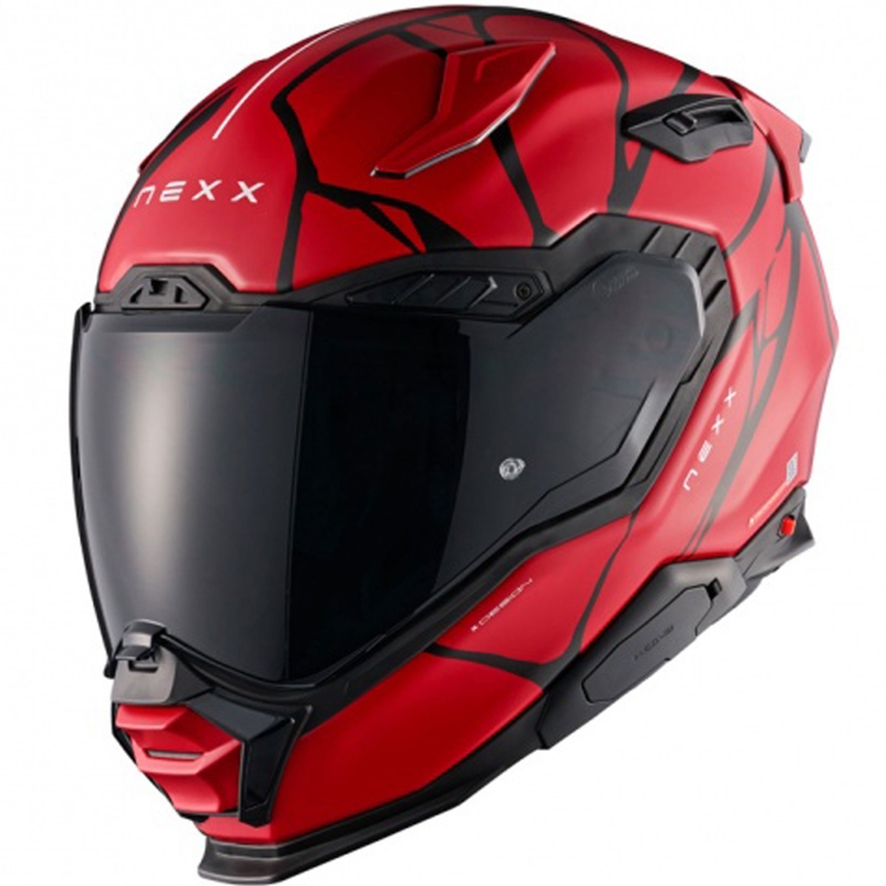 Integrálna prilba na motorku Nexx X.WST3 B-Side červeno-čierna