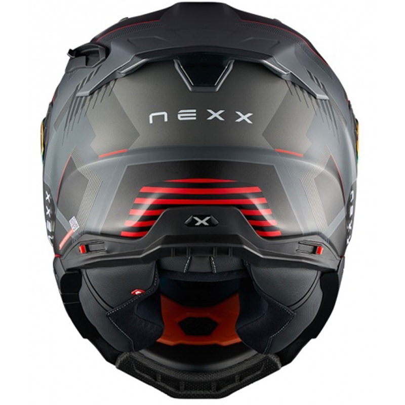 Integrálna helma na motorku Nexx X.WST3 Fluence šedo-červená výpredaj