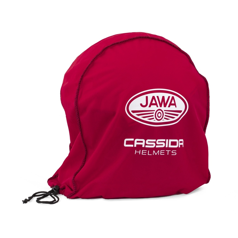 Otvorená prilba na motorku Cassida Oxygen 2.0 Jawa OHC matná šedo-červeno-čierno-biela