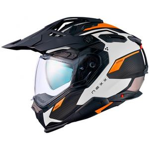 Enduro prilba Nexx X.WED3 Keyo bielo-oranžová