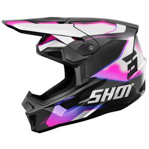 Motokrosová prilba Shot Lite Astral modro-ružová