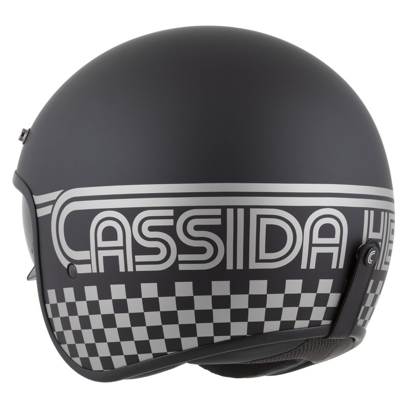 Otvorená helma na motorku Cassida Oxygen 2.0 Rondo matná čierno-strieborná