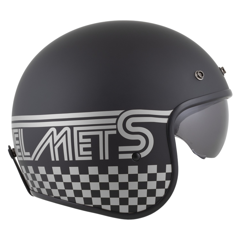 Otvorená helma na motorku Cassida Oxygen 2.0 Rondo matná čierno-strieborná