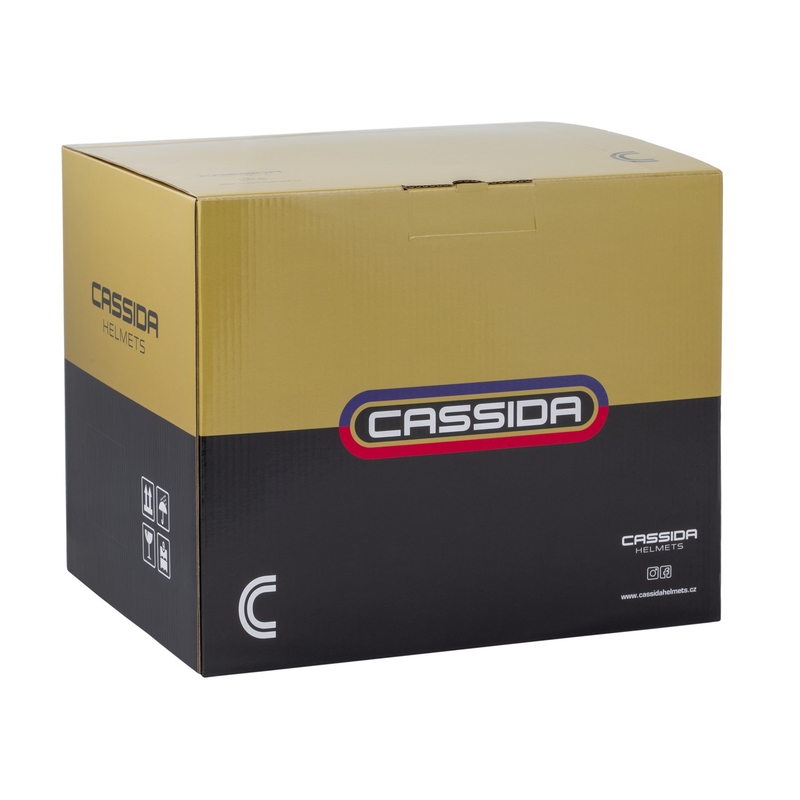 Otvorená prilba na motorku Cassida Oxygen 2.0 Gear žlto-čierna