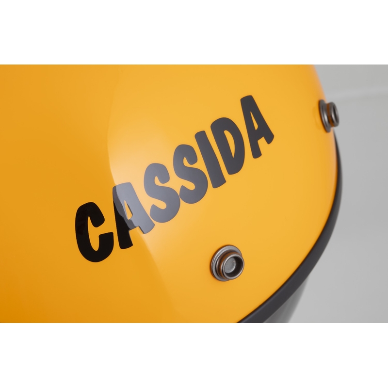 Otvorená prilba na motorku Cassida Oxygen 2.0 Gear žlto-čierna