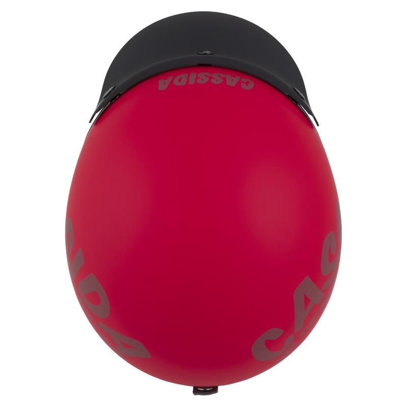 Otvorená helma na motorku Cassida Oxygen 2.0 Gear matná červeno-tmavo červená