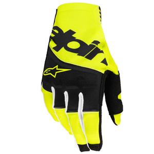 Motokrosové rukavice Alpinestars Techstar čierno-fluorescenčno žlté