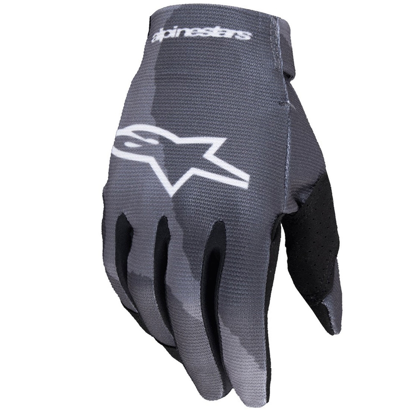 Detské rukavice na motocykel Alpinestars Radar camo šedo-čierne