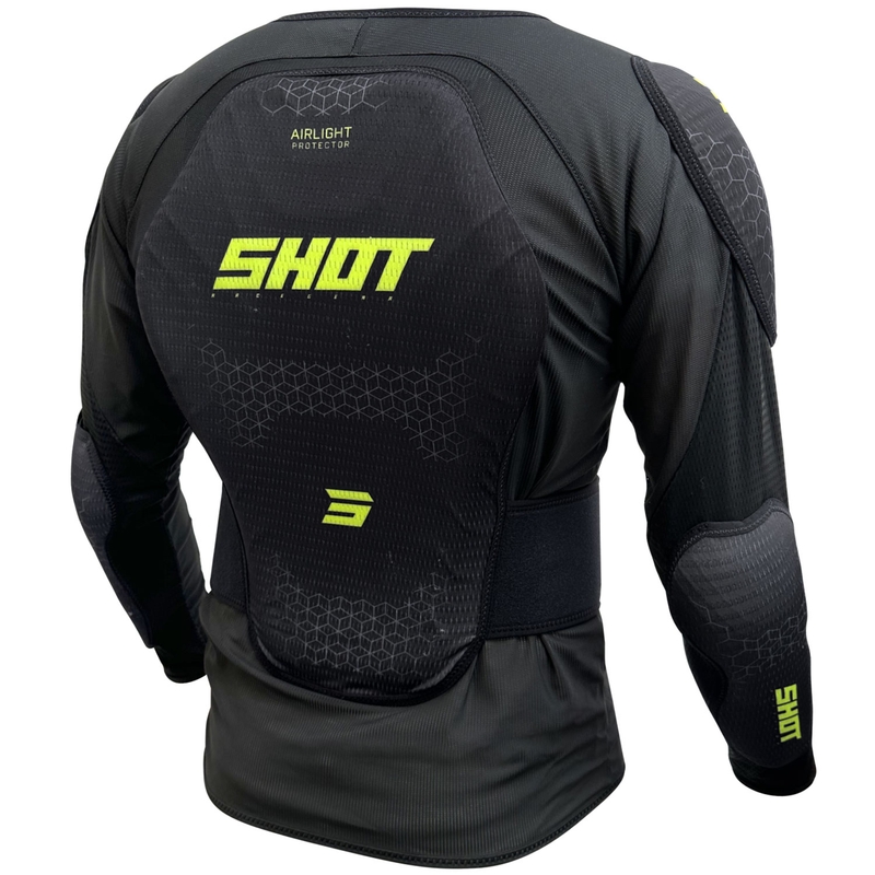 Chránič tela Shot Airlight čierno-fluorescenčno žltý