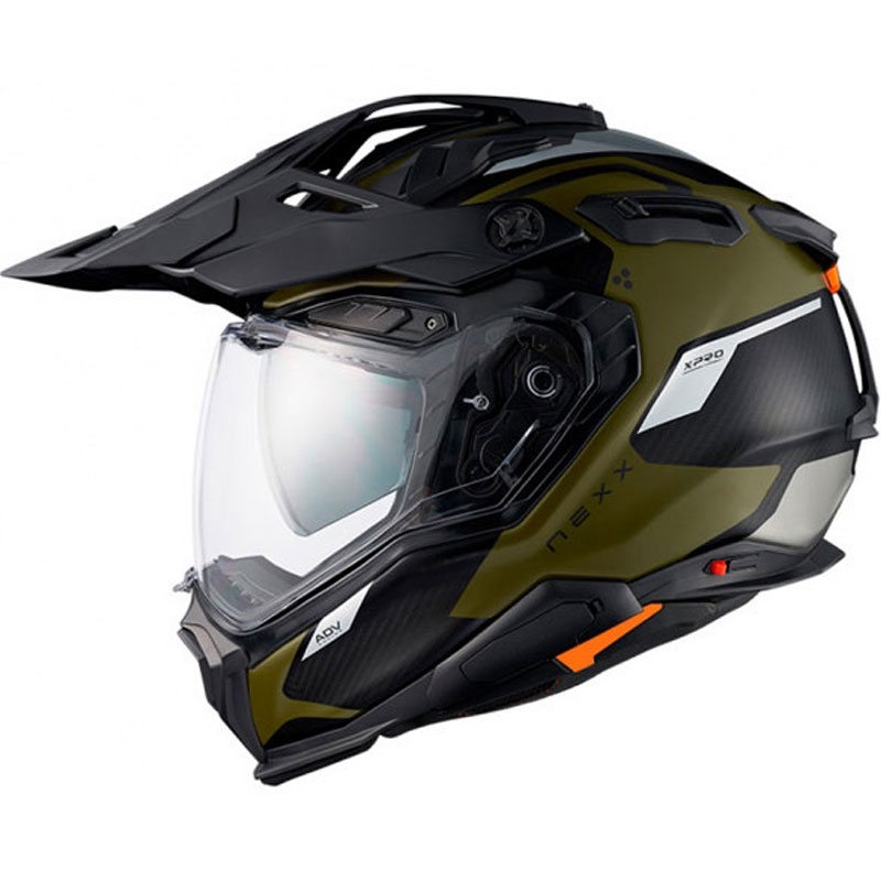 Enduro helma Nexx X.WED3 Keyo zeleno-strieborná