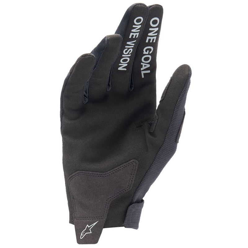Detské motokrosové rukavice Alpinestars Radar čierno-strieborné