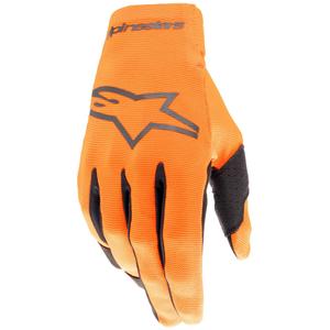 Detské motokrosové rukavice Alpinestars Radar oranžovo-čierne