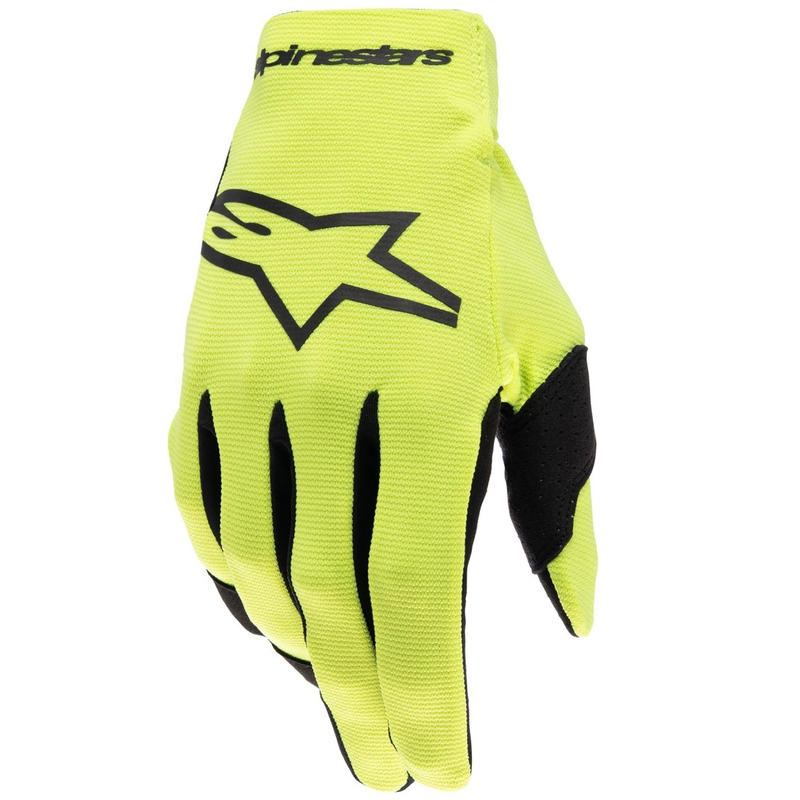 Detské motokrosové rukavice Alpinestars Radar fluo yellow-black