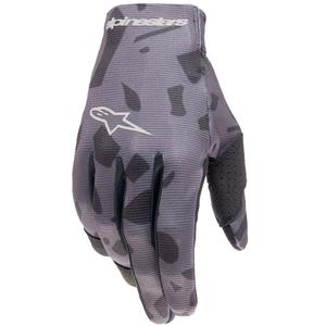 Detské motokrosové rukavice Alpinestars Radar šedá camo-čierne