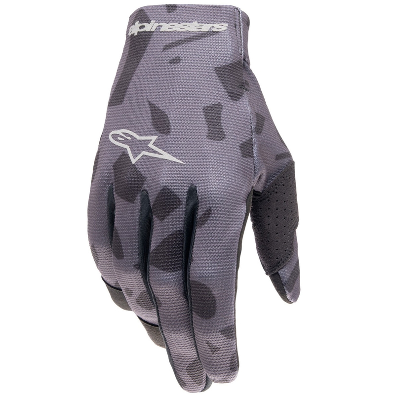 Detské motokrosové rukavice Alpinestars Radar šedá camo-čierne